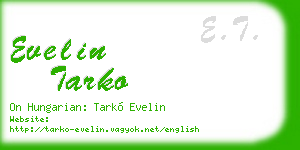 evelin tarko business card